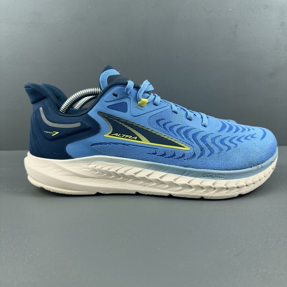 Altra Torin 7 Running Shoes Mens Size 10.5 Blue READ DESCRIPTION HAS TEAR - Picture 2 of 11
